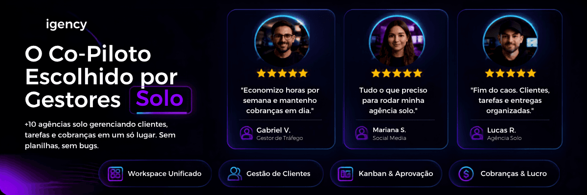 O Co-Piloto Escolhido por Gestores Solo — igency